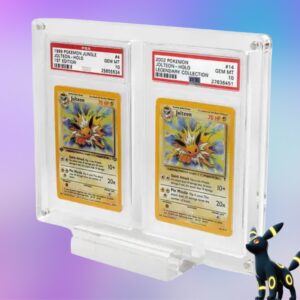 DOUBLE PSA GRADED CARD ACRYLIC CASE