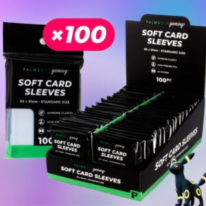 SOFT CARD SLEEVES - STANDARD SIZE - 100PC