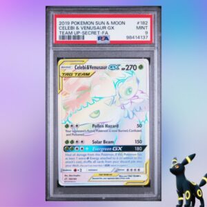 2019 S&M CELEBI & VENUSAUR TAG TEAM PSA 9