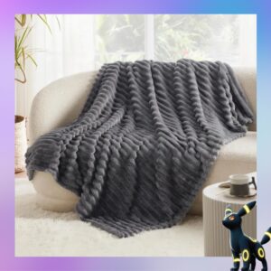Faux Fur Throw Blanket - Multiple Colours